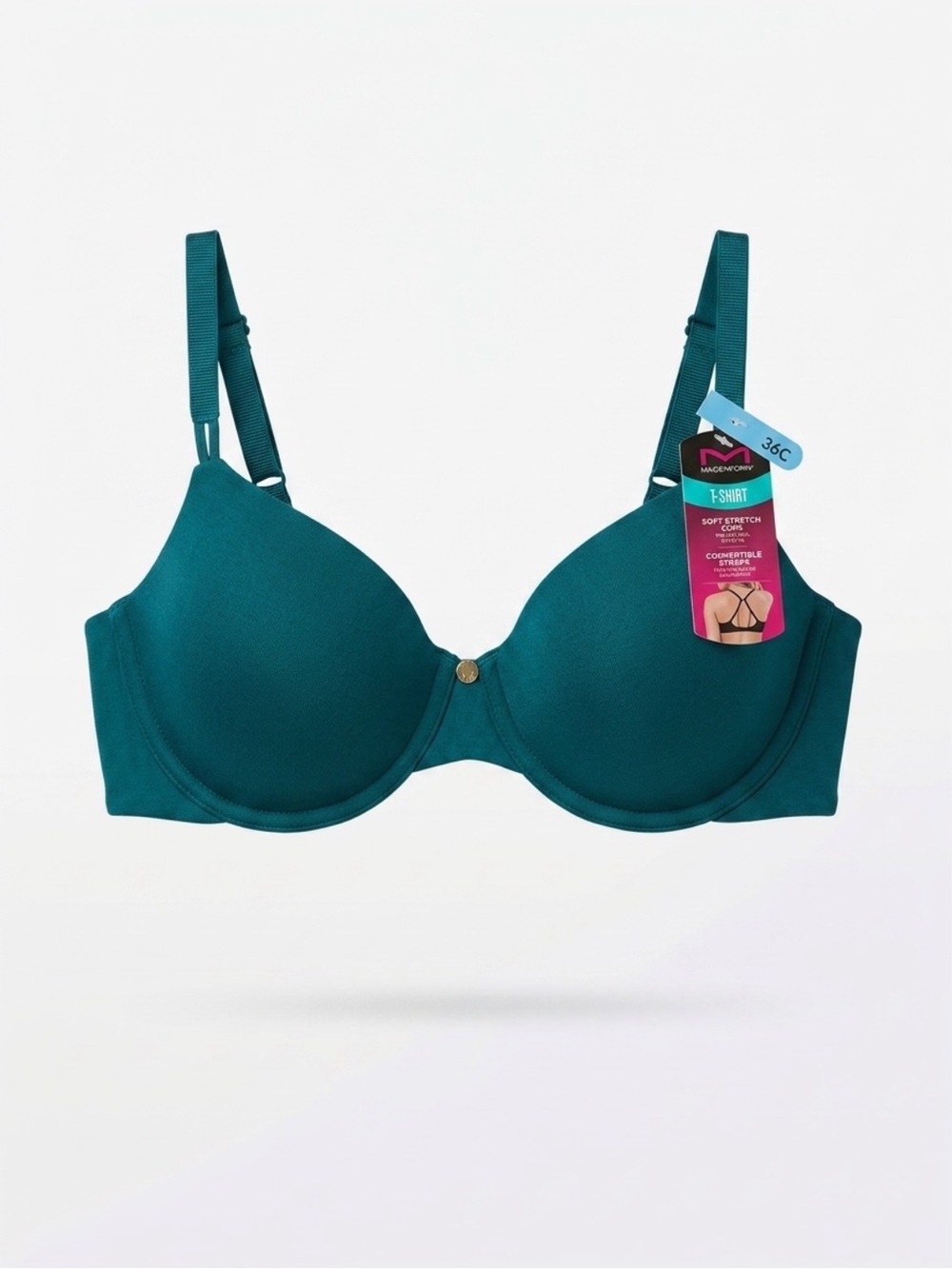 Maidenform Teal T-Shirt Bra with Light Support 36C